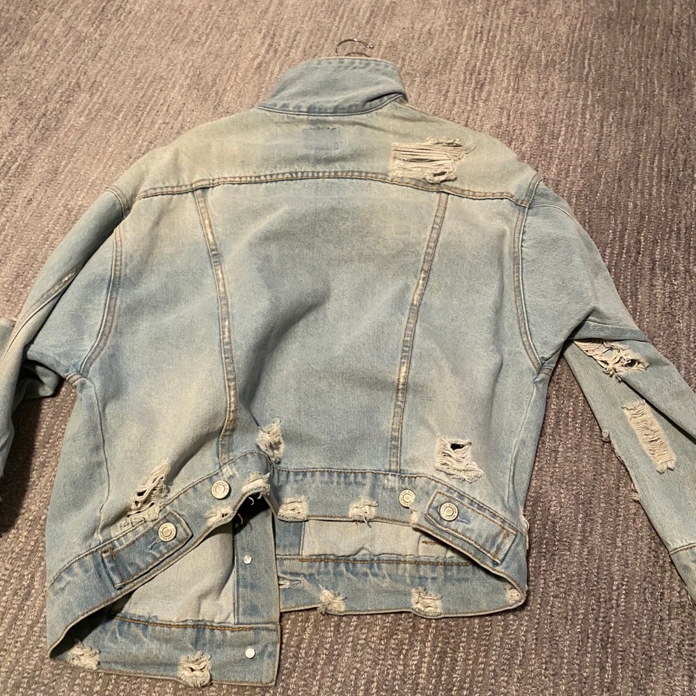 Distressed Jean Jacket - Picture 3 of 3